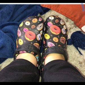 Donut patterned crocs